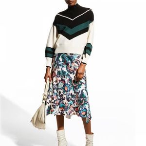 Tanya Taylor Erin silk floral skirt size 2